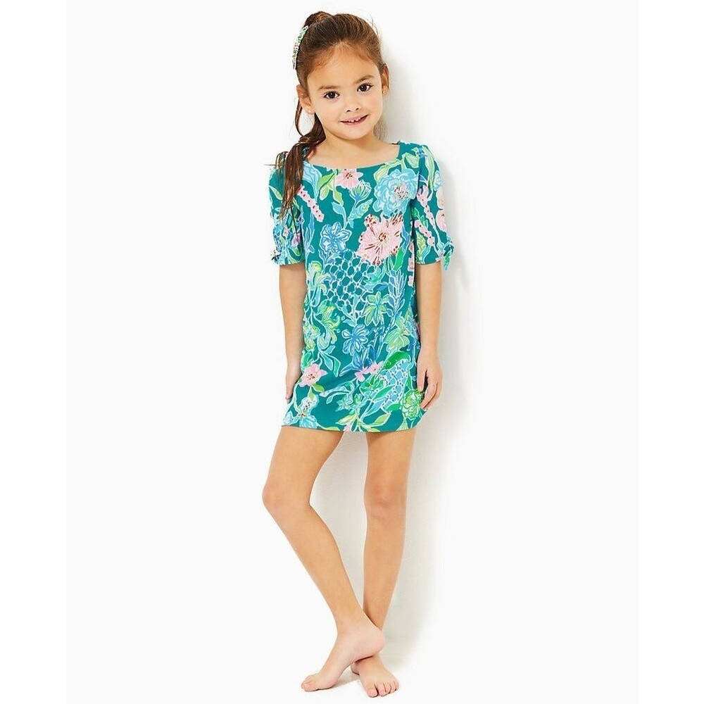 Lilly Pulitzer Girls Mini Lidia Dress Multi Hot On The Vine XL 12-14 YRS 281095